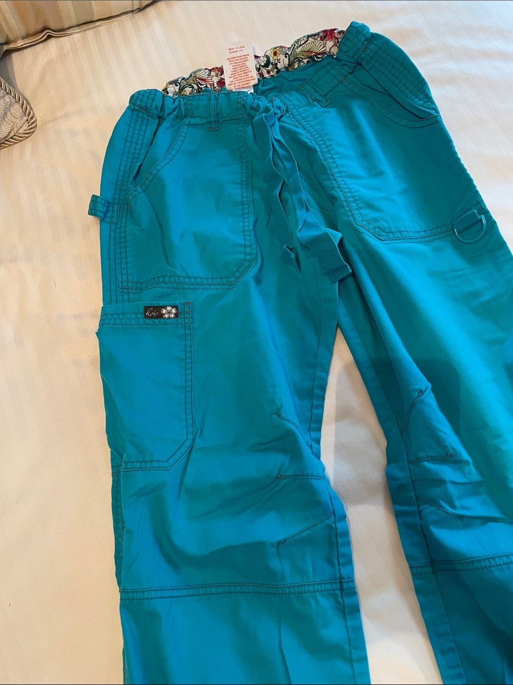 Teal Scrub Pants - Size XS